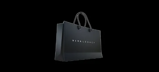 Bolsa VIVA LEGACY negra con el logotipo